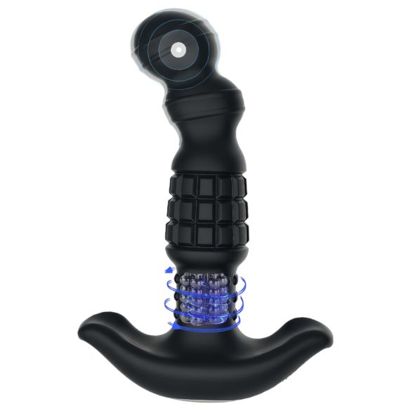 Aixiasia Abake - roterende anal vibrator (sort)