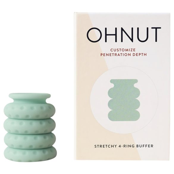 Ohnut - penetrationskontrolringe - 4 stk. (grøn)