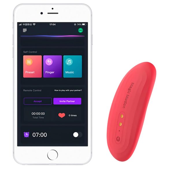 Magic Motion Nyx - vandtæt klitoris vibrator (koralfarvet)