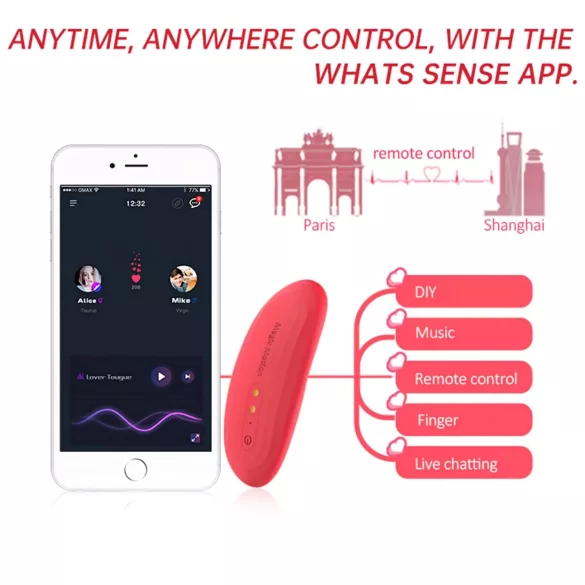 Magic Motion Nyx - klitorisvibrator - vandtæt - koral