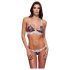 Baci - blomster, blonde bh-sæt - M/L