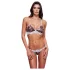 Baci - bh sæt - blomster blonde - sort - M/L