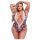 Baci Plus Size - Blomstret, blondet bodysuit