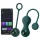 Magic Motion Crystal Duo - App-styret vibrerende geishakugle (grøn)