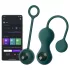 Magic Motion Crystal Duo - App-styret vibrerende geishakugle (grøn)