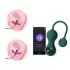 Magic Motion Crystal Duo - App-styret vibrerende geishakugle (grøn)