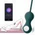 Magic Motion Crystal Duo - App-styret vibrerende geishakugle (grøn)