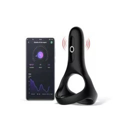   Magic Motion Rise - penisring med vibrator - genopladelig - sort