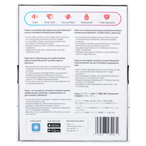 LOVENSE - trussevibrator 2i1 - genopladelig - pink