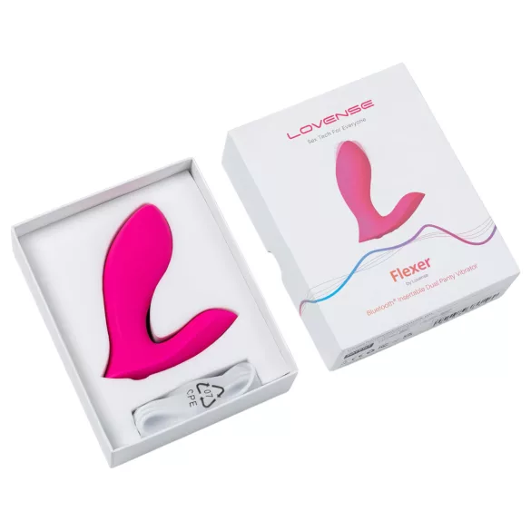 LOVENSE - trussevibrator 2i1 - genopladelig - pink