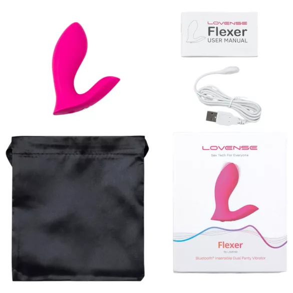 LOVENSE - trussevibrator 2i1 - genopladelig - pink