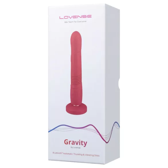 LOVENSE Gravity - genopladelig, støtende vibrator (rød)
