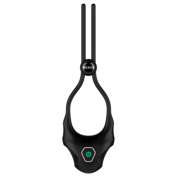 Nexus Forge - justerbar vibrerende penisring (sort)