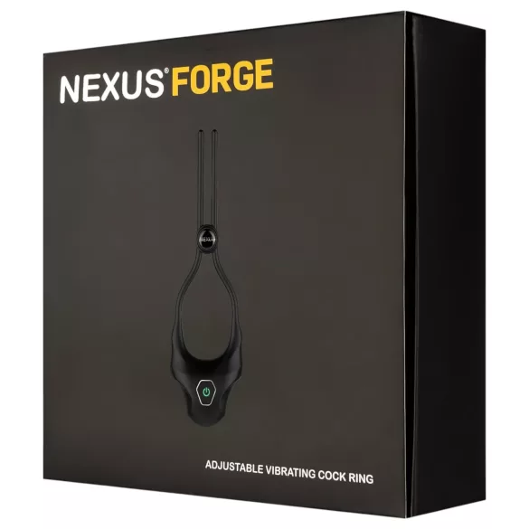 Nexus Forge - justerbar vibrerende penisring - sort
