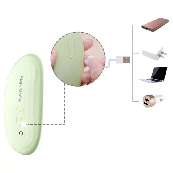 Magic Motion Nyx - bærbar app-styret trussevibrator (grøn)