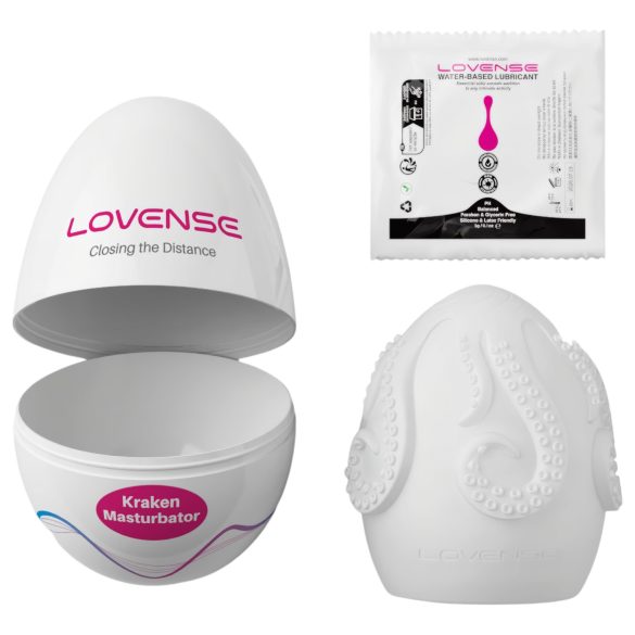 LOVENSE Kraken - Æg Masturbator - 1 stk (hvid)
