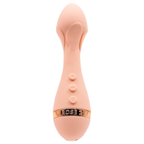 Vush The Rose 2 - Genopladelig, vandtæt massager vibrator (pink)