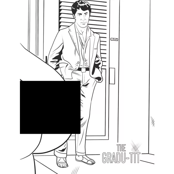 WoodRocket - voksen farvelægningsbog - bryster motiv