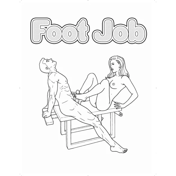 WoodRocket - voksen farvelægningsbog - frækt motiv