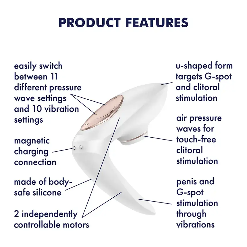 Satisfyer Pro 4 Couples - Opladelig klitorisstimulerende vibrator