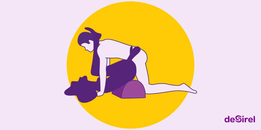 B Flip sexstilling med Desirel Magic sexpude | Desirel.dk Sexshop