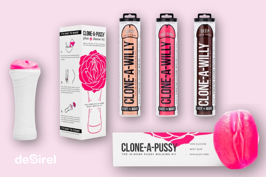 Clone a Willy & Clone a Pussy hjemmelavet DIY dildo og masturbator sæt | Sex Shop Desirel