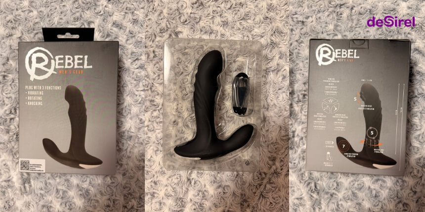 Rebel Rotating Beaded Prostata Vibrator anmeldelse | Desirel.dk Sexshop